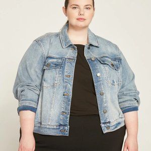 Universal Standard Kelsey Light Blue Denim Jacket (M)
